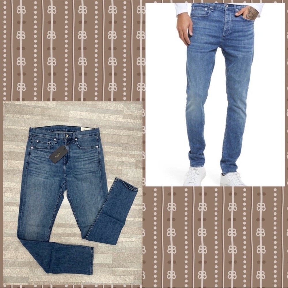 Rag & Bone Fit 1 Extra Slim Fit Jeans In Senna